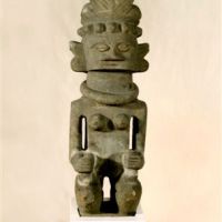 VEM; Megalithfigur, Insel Nias/Indonesien, 19. Jhdt.